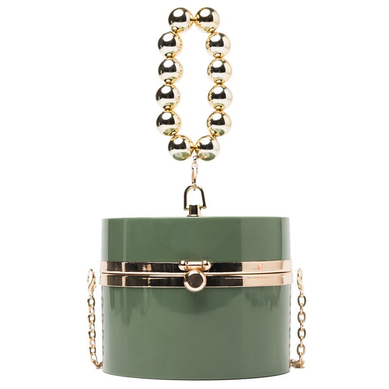 Diamond Acrylic Round Party Clutch Evening Bag