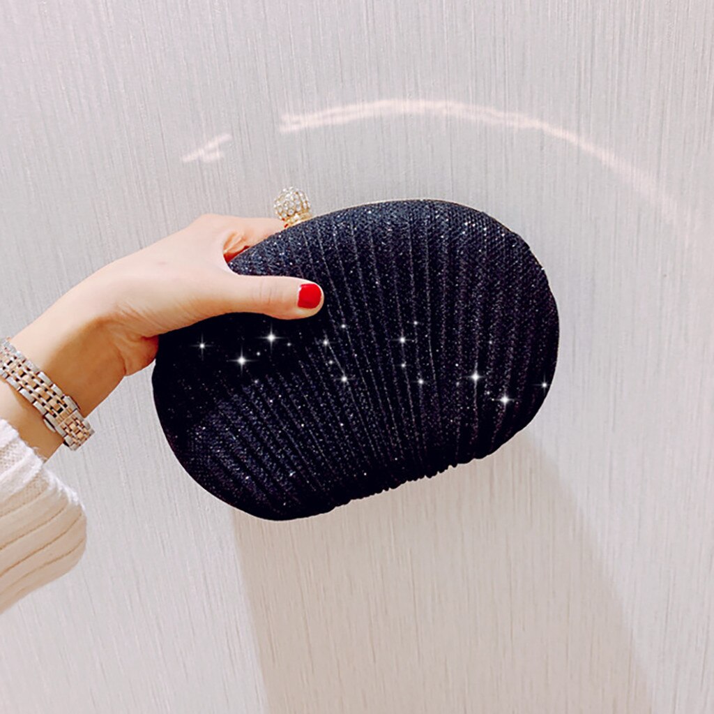 Women's Evening Shell Sparkly Clutch