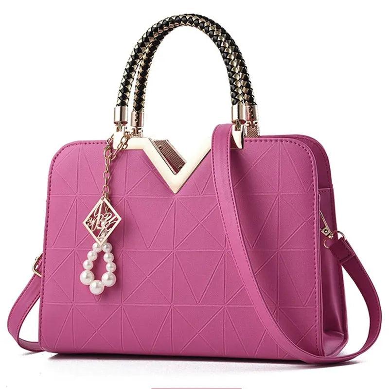 Women Leather Totes Bag Top-handle Embroidery Crossbody eprolo
