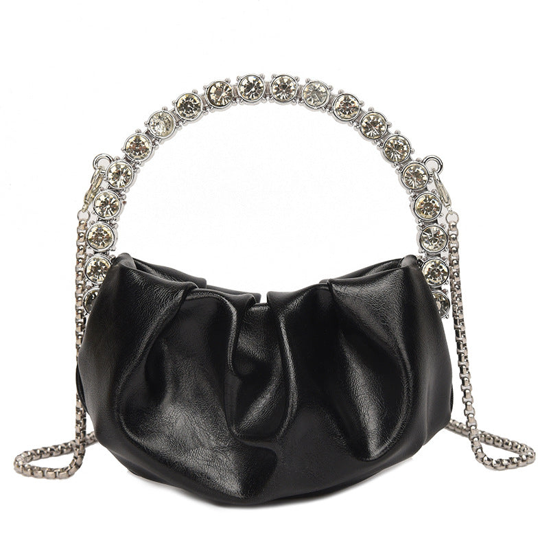Round Diamond Evening Clutch Bags
