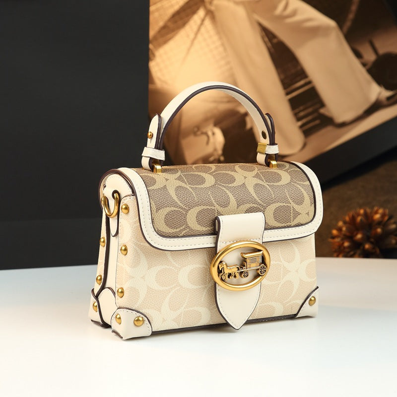 Mini Leather Small Square Bag for Women