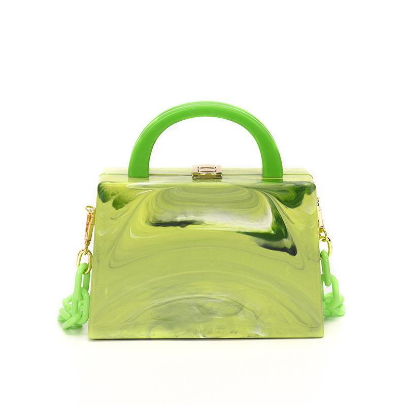Acrylic Chain Buckle Women Party Clutch Evening Bag