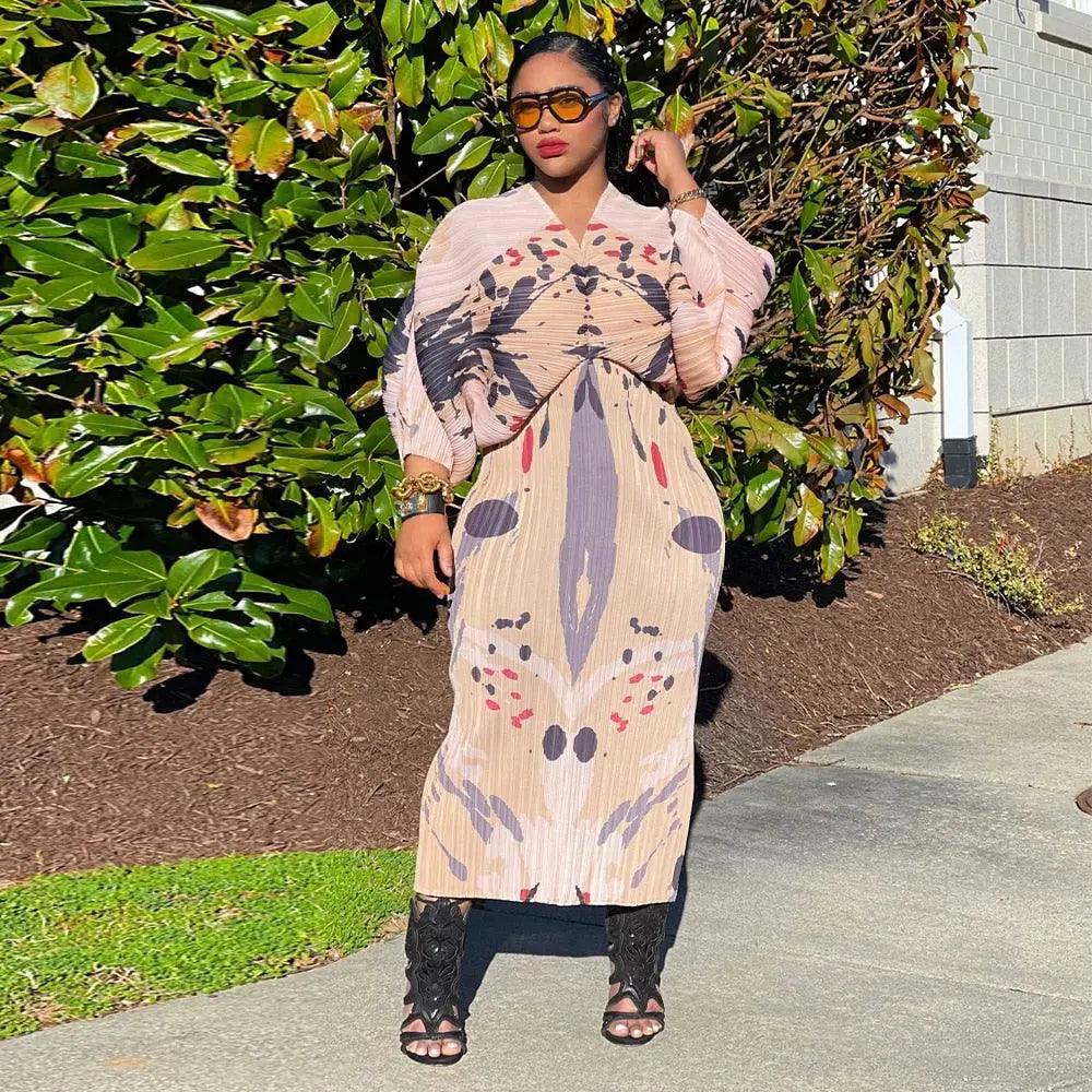 African Dresses For Women 3/4 sleeve eprolo