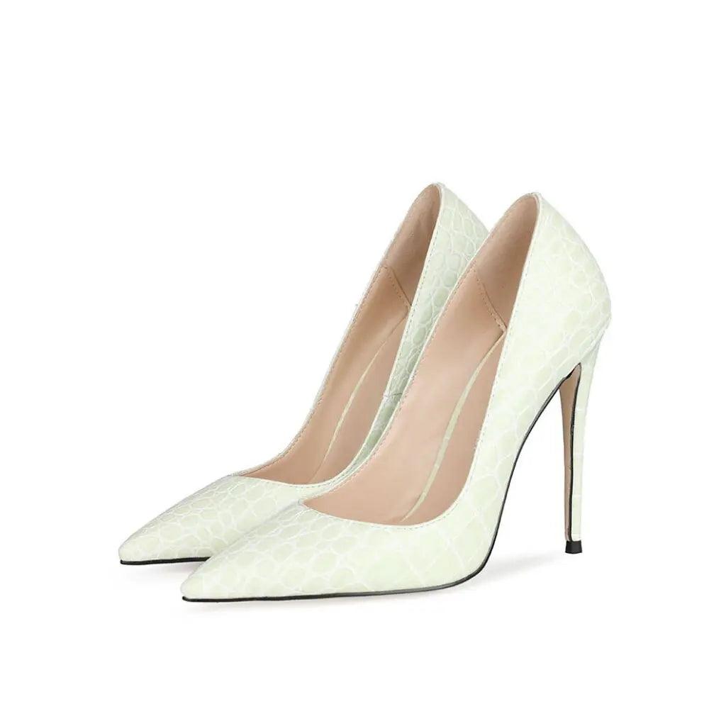 Fashion Sexy Women's White Painted High Heels eprolo