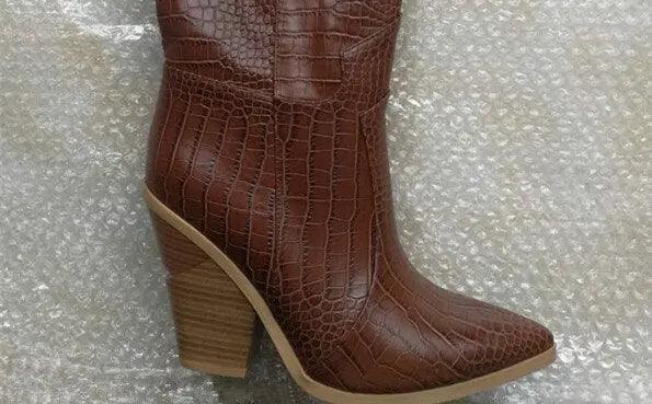 LUCY LEYTE New Stone grain Microfiber Leather women boots eprolo