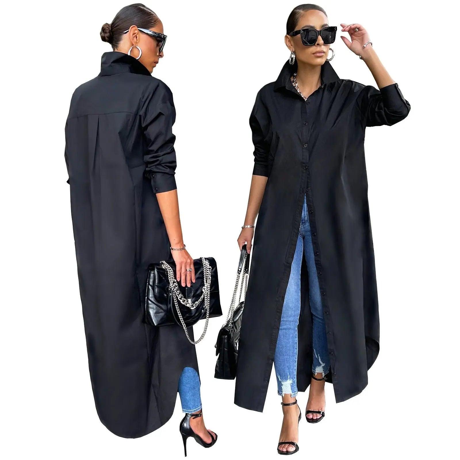 Women Casual Long Shirt Dresses eprolo