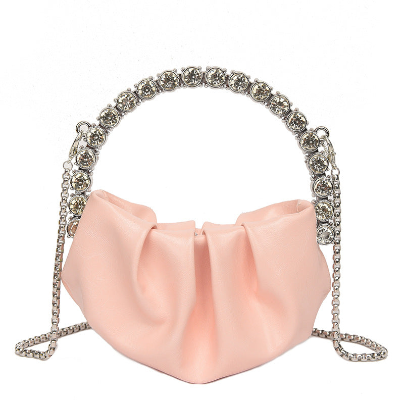 Round Diamond Evening Clutch Bags
