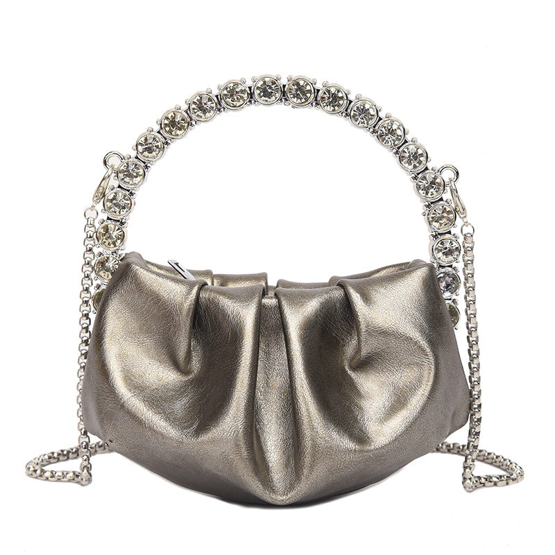 Round Diamond Evening Clutch Bags