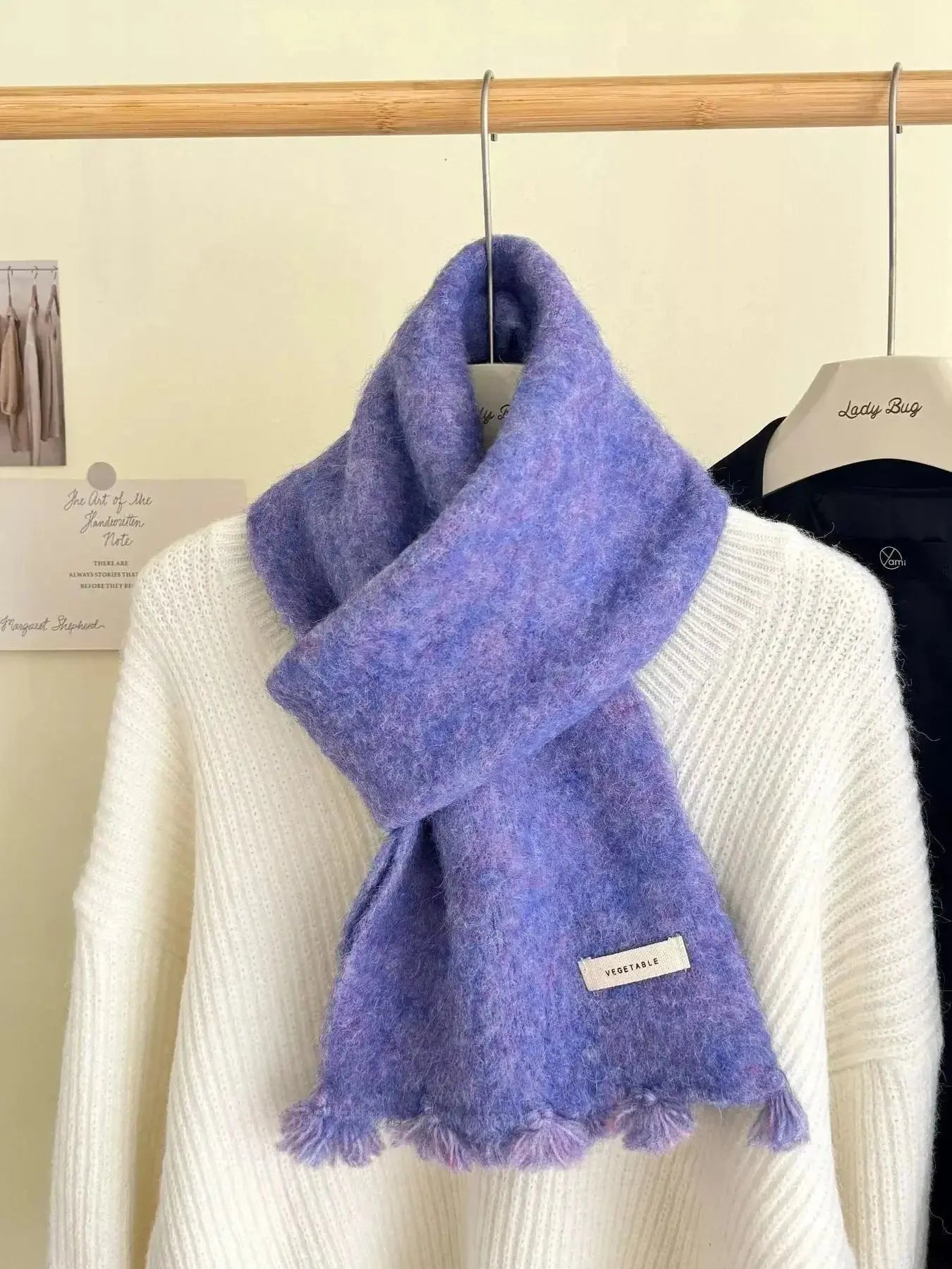 Tassel Knitted Scarf - DaisyDrop 