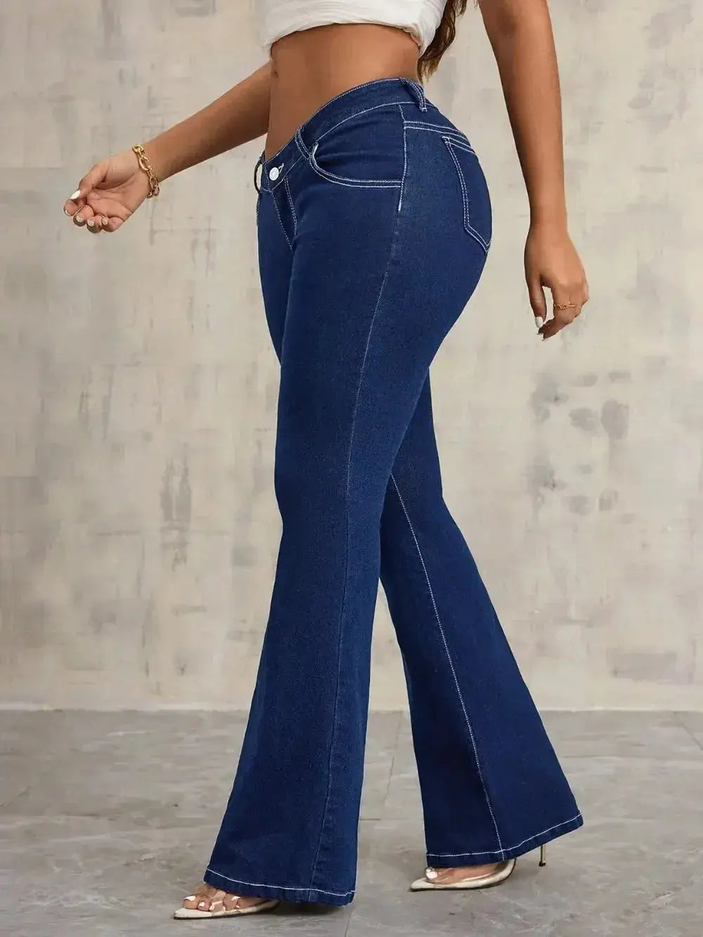 Flare Jeans with Pockets - DaisyDrop 