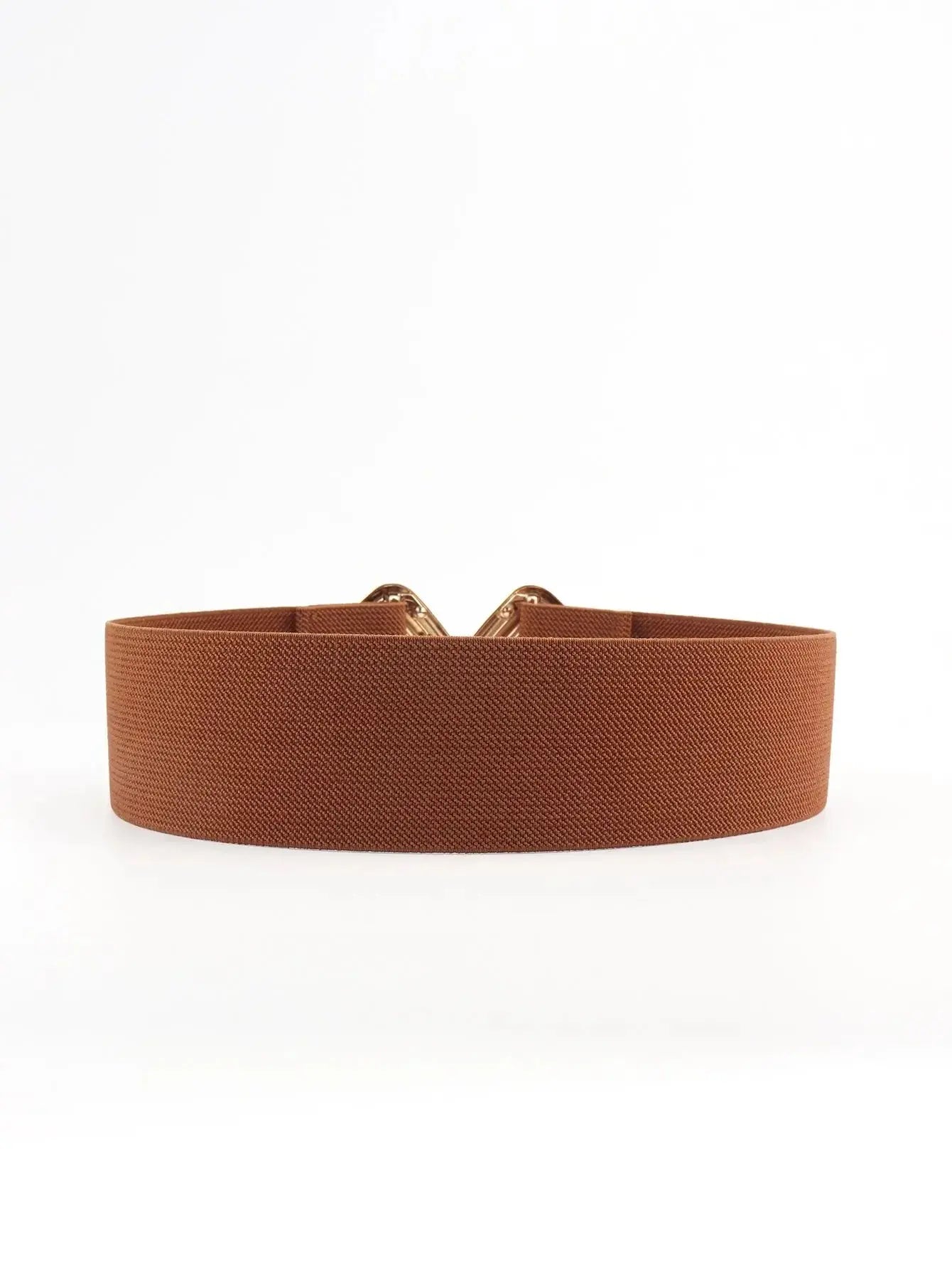 Geometric Buckle Elastic Wide Belt - DaisyDrop 