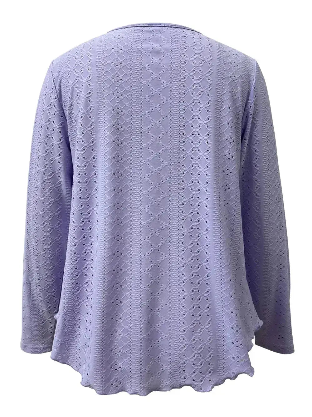 Eyelet Long Sleeve Blouse - DaisyDrop 