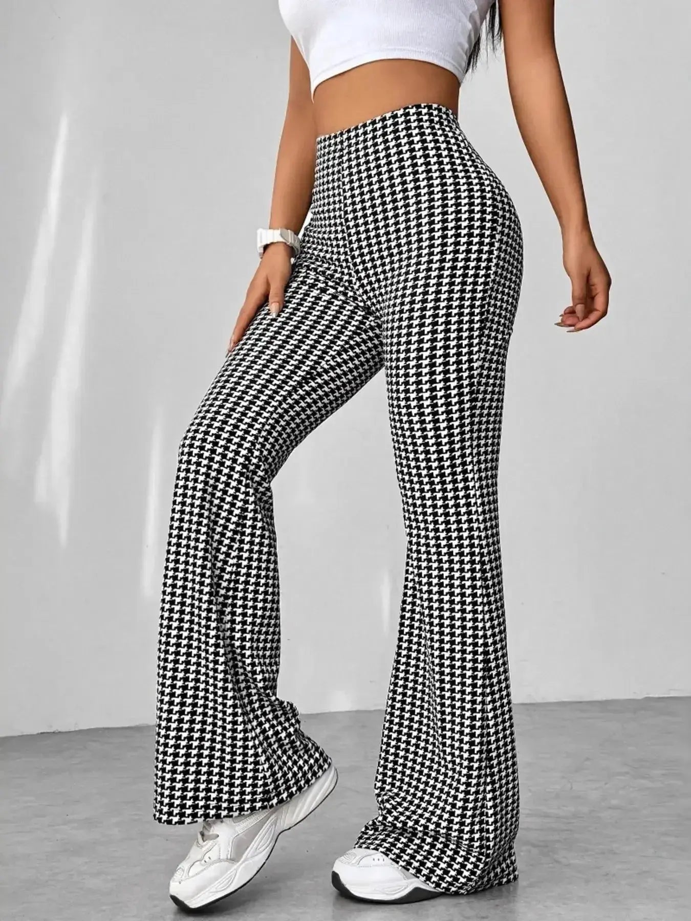 High Waisted Flare Pants - DaisyDrop 