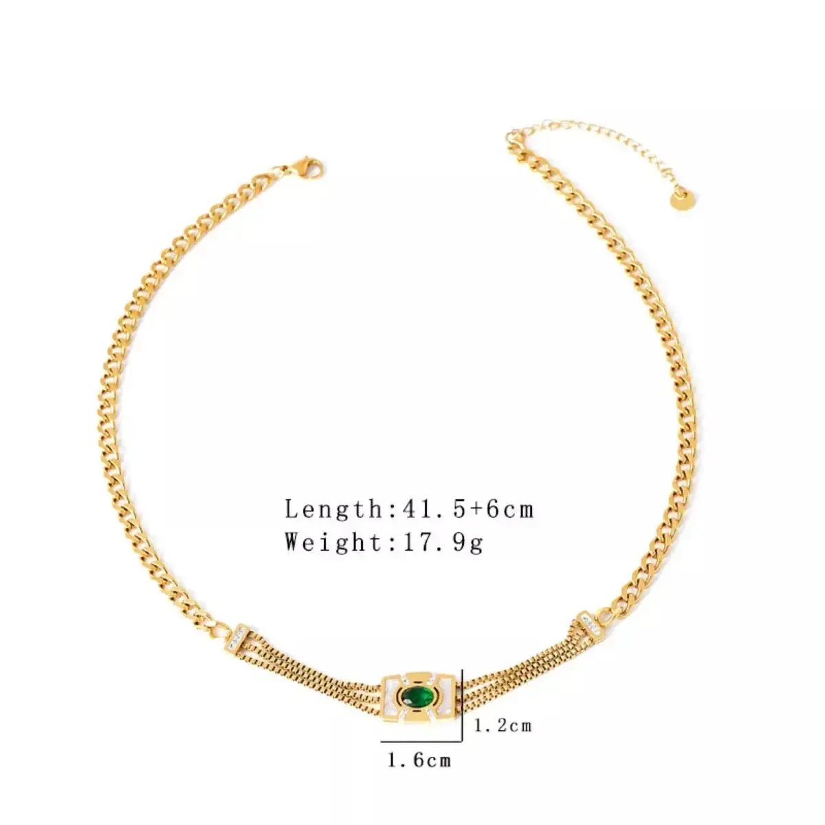 18K Gold-Plated Geometric Necklace - DaisyDrop 