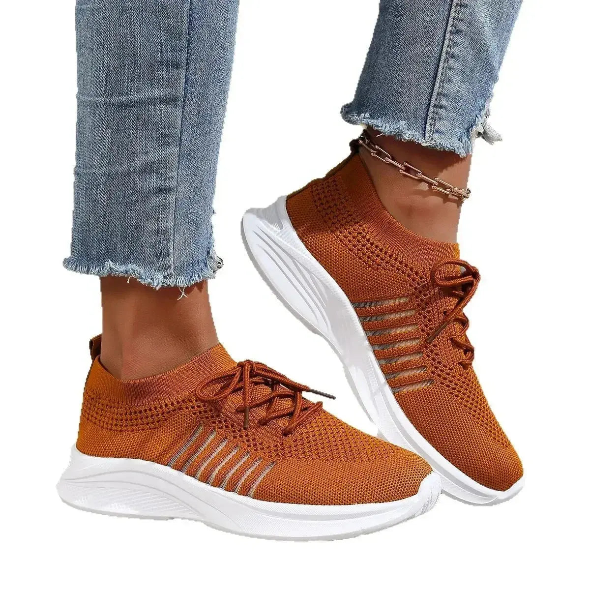 Breathable Mesh Lace Up Athletic - DaisyDrop 