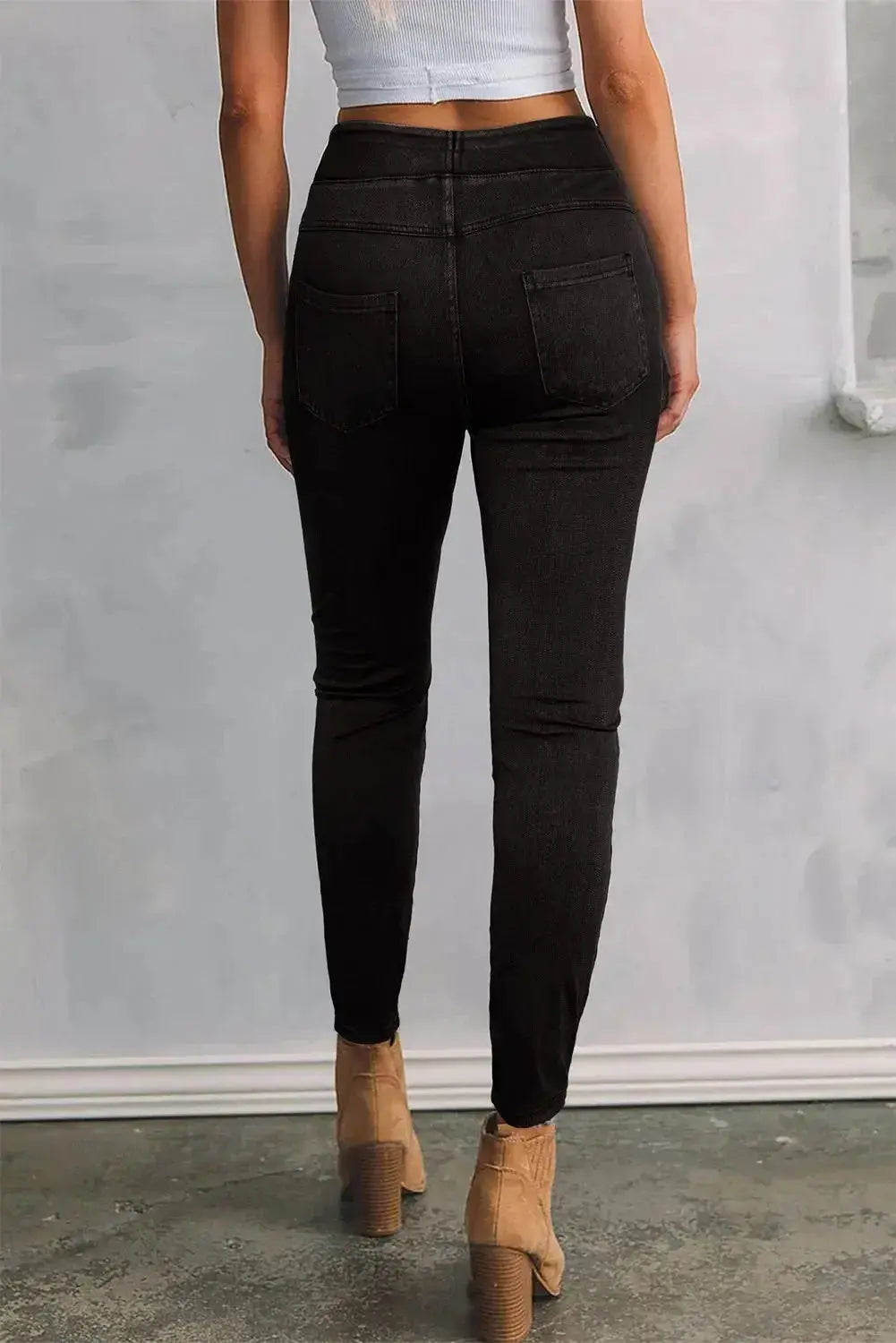 Skinny Jeans with Pockets - DaisyDrop 