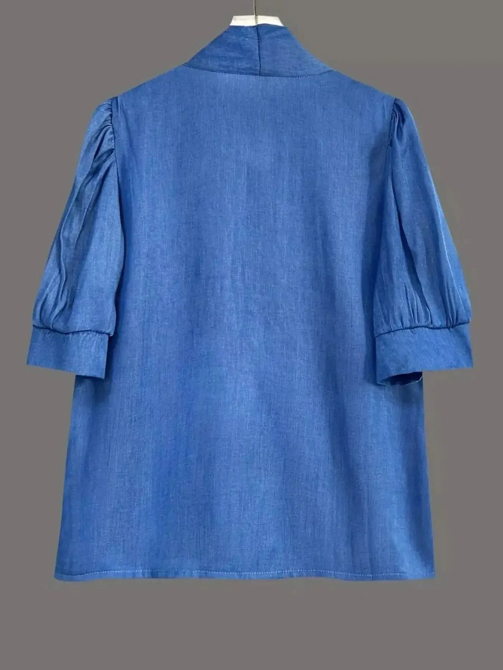 Bow-Tie Puff Sleeve Blouse - DaisyDrop 
