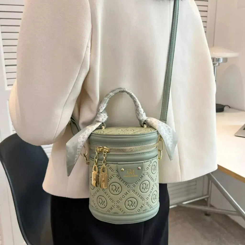 Letter Adjustable Strap Bucket Bag - DaisyDrop 