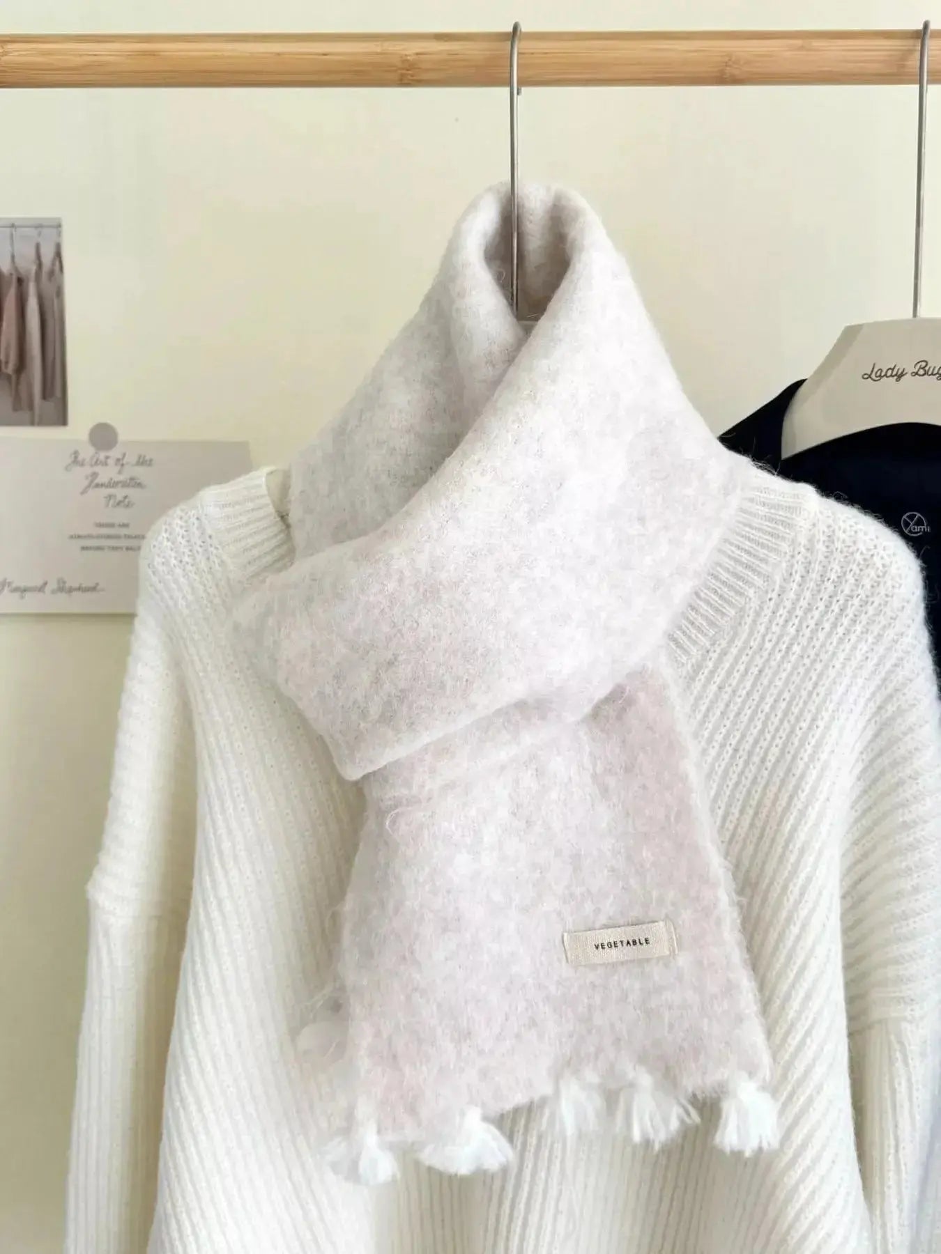 Tassel Knitted Scarf - DaisyDrop 