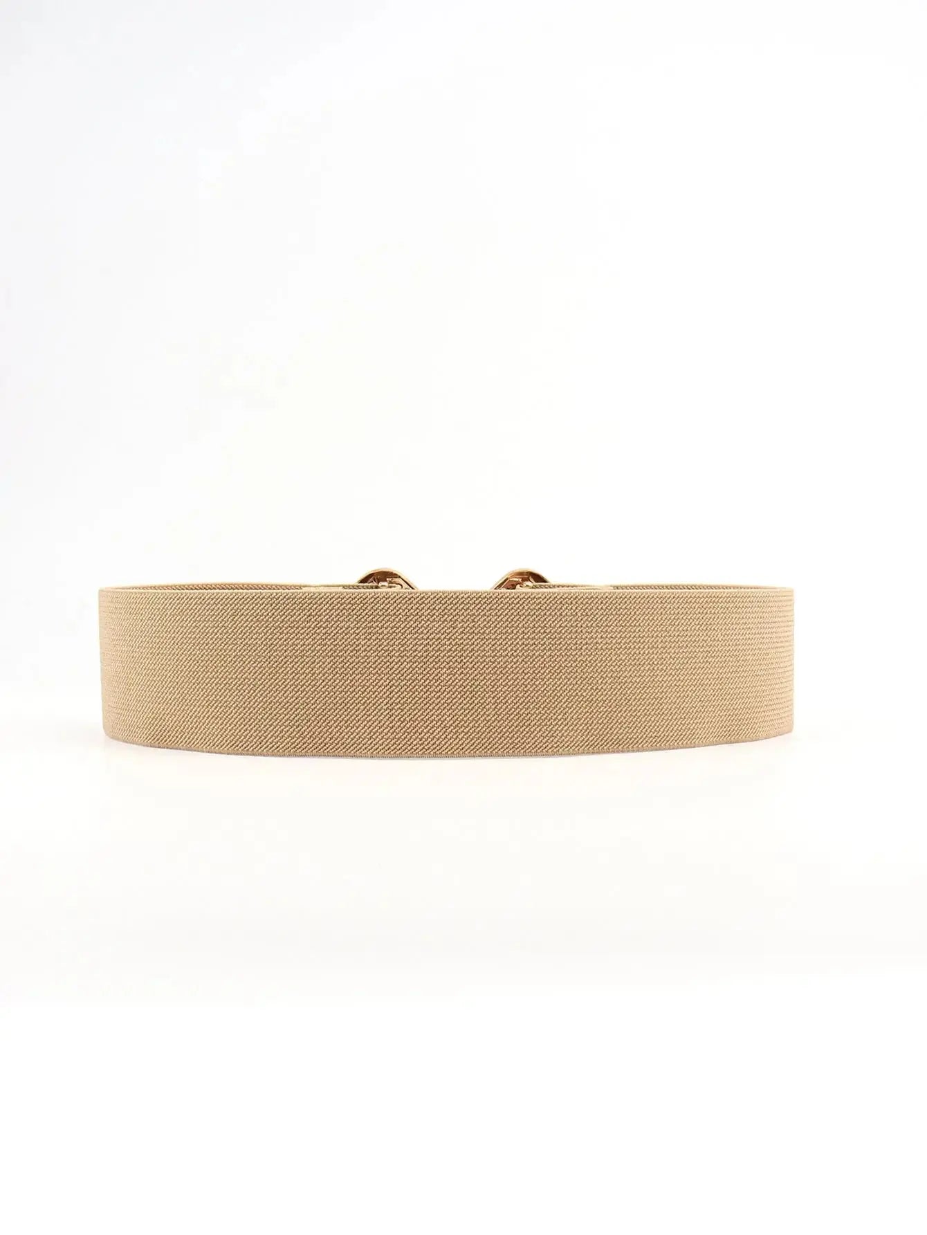 Geometric Buckle Elastic Wide Belt - DaisyDrop 