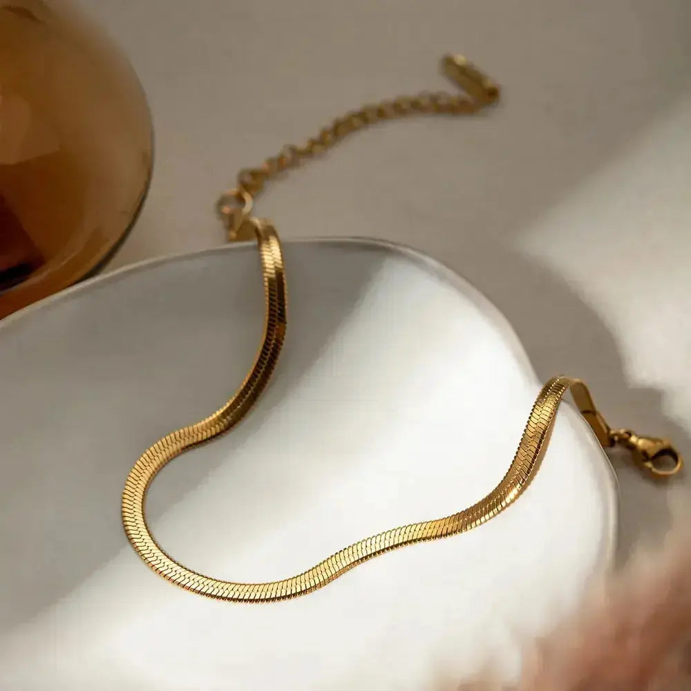 18K Gold-Plated Ankle Bracelet - DaisyDrop 