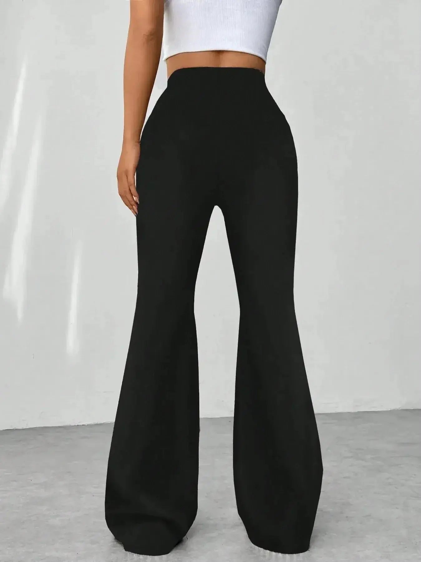 High Waisted Flare Pants - DaisyDrop 
