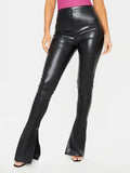 High Waist Slit Pants - DaisyDrop 