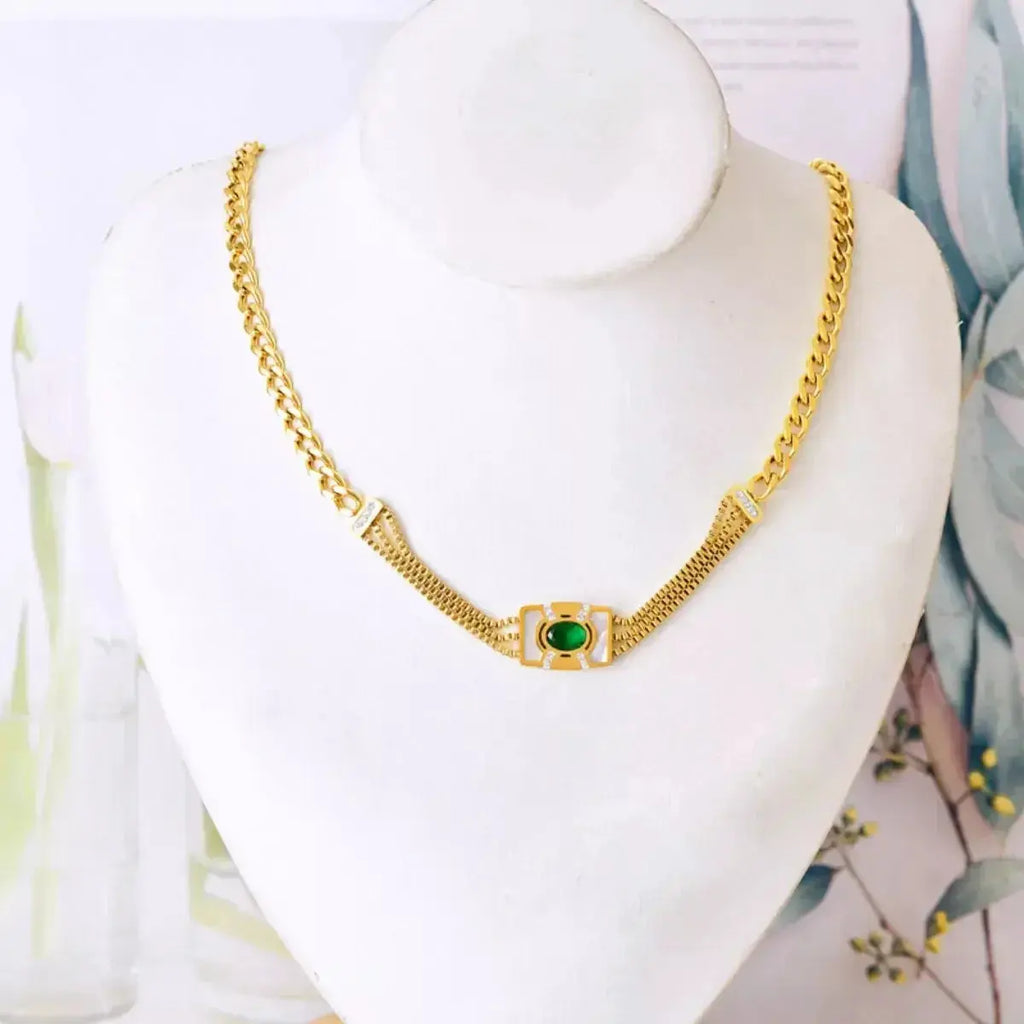 18K Gold-Plated Geometric Necklace - DaisyDrop 