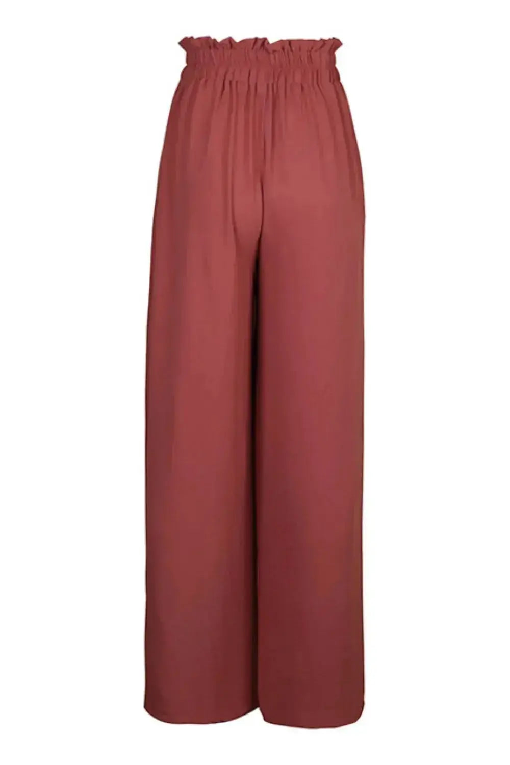 Perfee Frill Tied Wide Leg Pants - DaisyDrop 