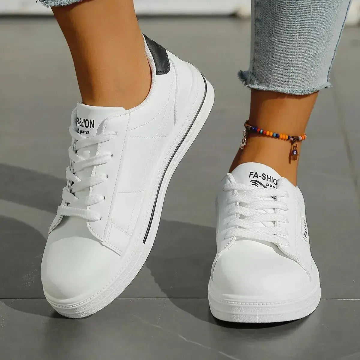 Lace Up Casual Sneakers - DaisyDrop 