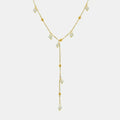 18K Gold-Plated Pearl Drop Necklace - DaisyDrop 