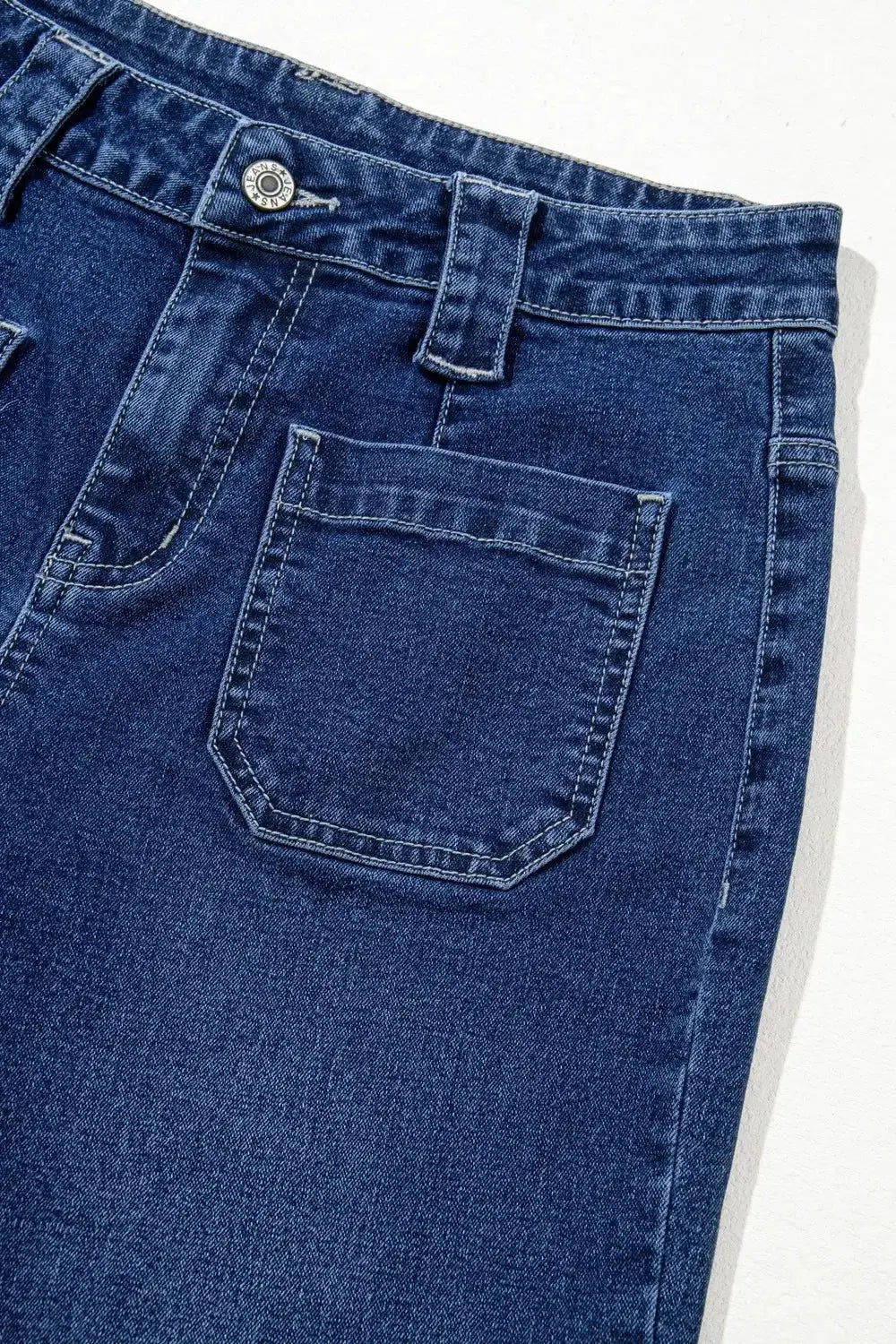 Wide Leg Pocketed High Waist Jeans - DaisyDrop 