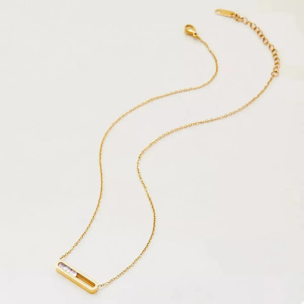 18K Gold-Plated Pendant Necklace - DaisyDrop 