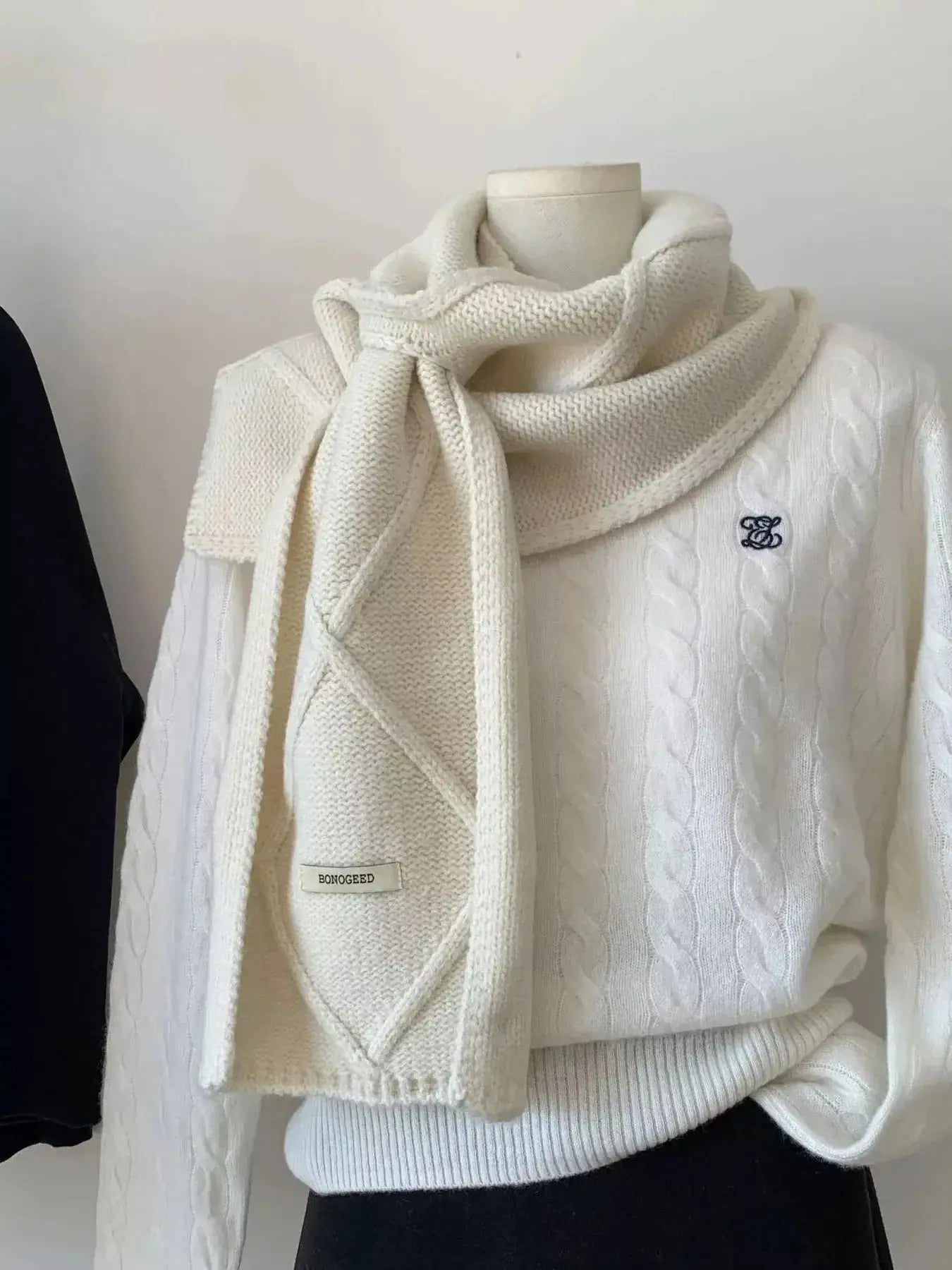 Solid Color Knitted Winter Scarf - DaisyDrop 