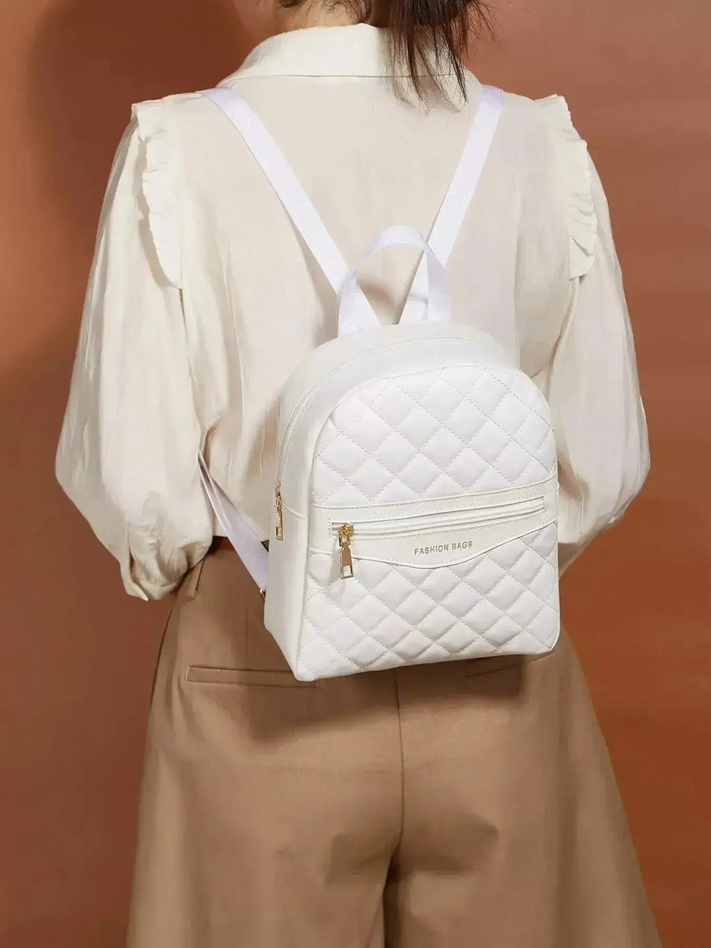 Quilted Lightweight Backpack Bag - DaisyDrop 
