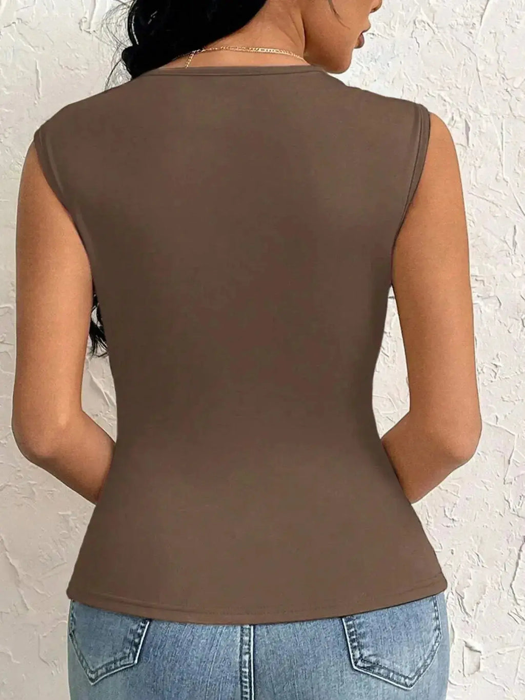 Slit Asymmetrical Tank Top - DaisyDrop 