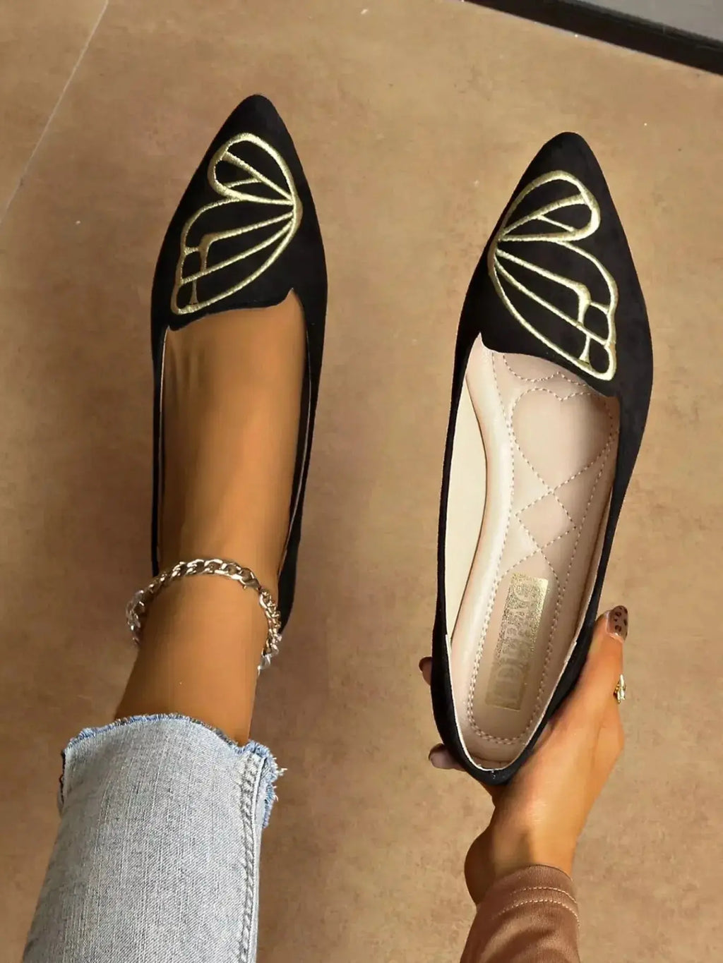 Point Toe Slip-Ons - DaisyDrop 