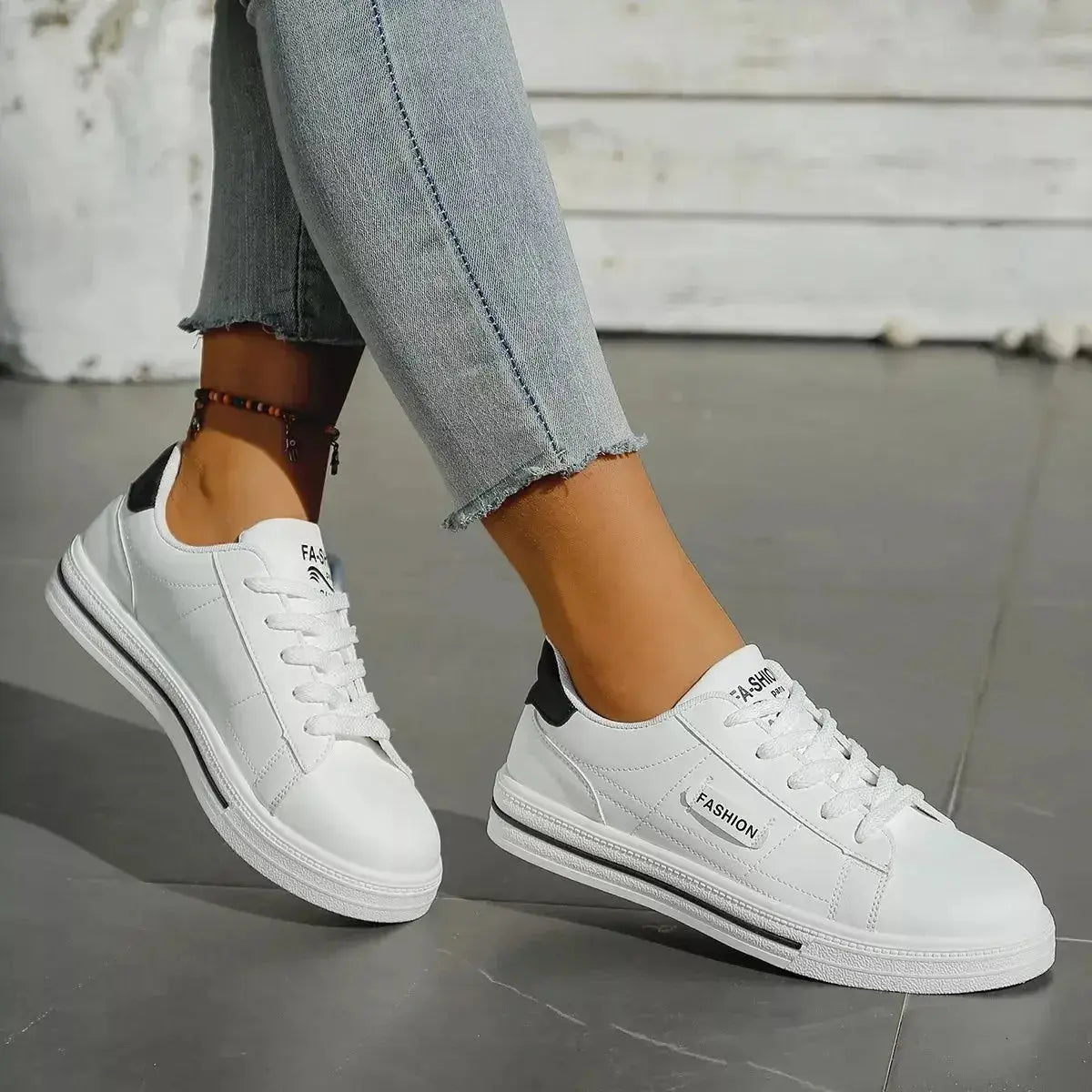 Lace Up Casual Sneakers - DaisyDrop 