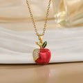 18K Gold-Plated Apple Necklace - DaisyDrop 