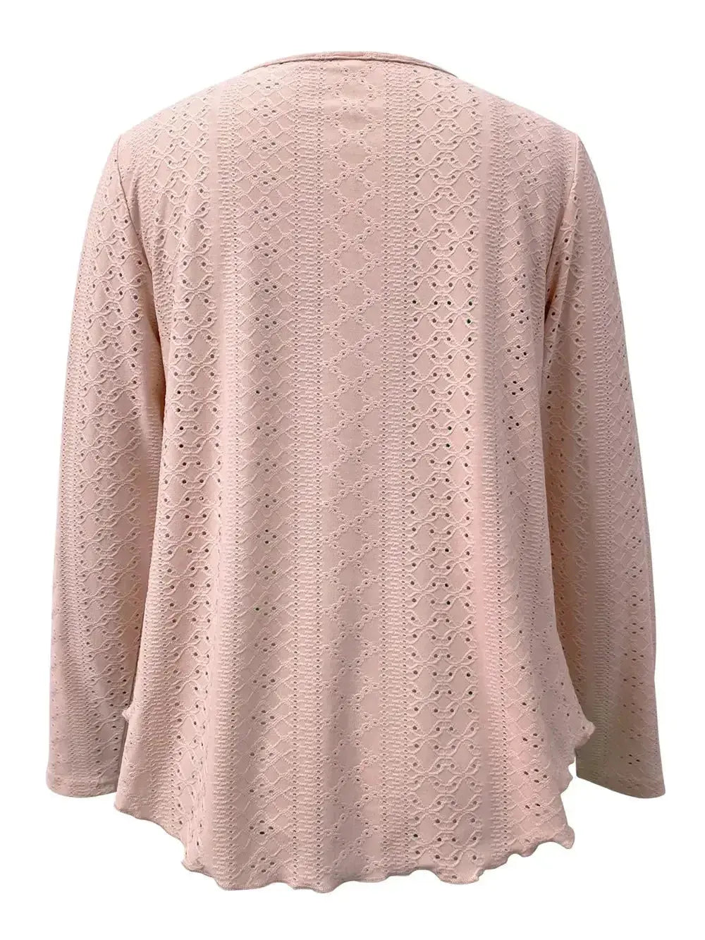 Eyelet Long Sleeve Blouse - DaisyDrop 