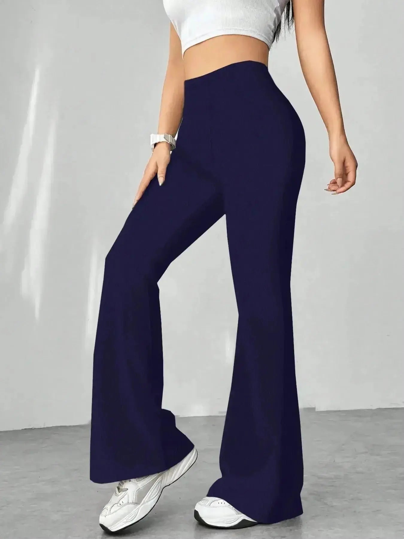 High Waisted Flare Pants - DaisyDrop 