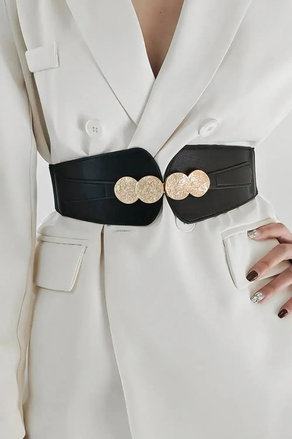 Alloy Buckle Elastic Belt - DaisyDrop 