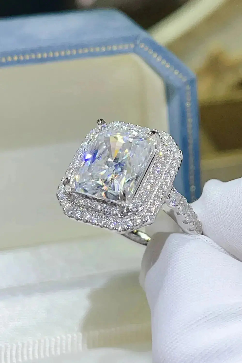 2 Carat Moissanite 925 Sterling Silver Ring - DaisyDrop 