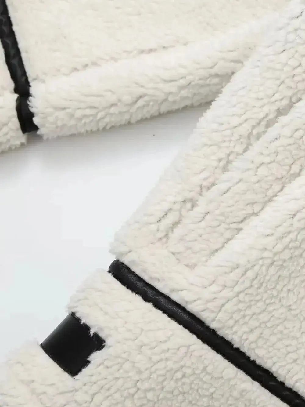 Zip Up Long Sleeve Sherpa Jacket - DaisyDrop 