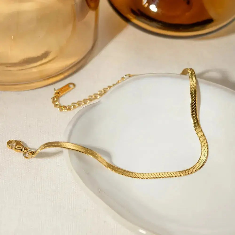 18K Gold-Plated Ankle Bracelet - DaisyDrop 