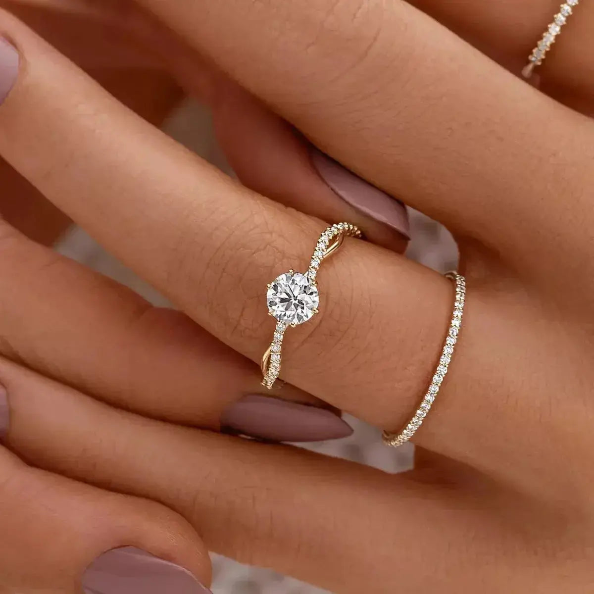 925 Sterling Silver Zircon Ring - DaisyDrop 