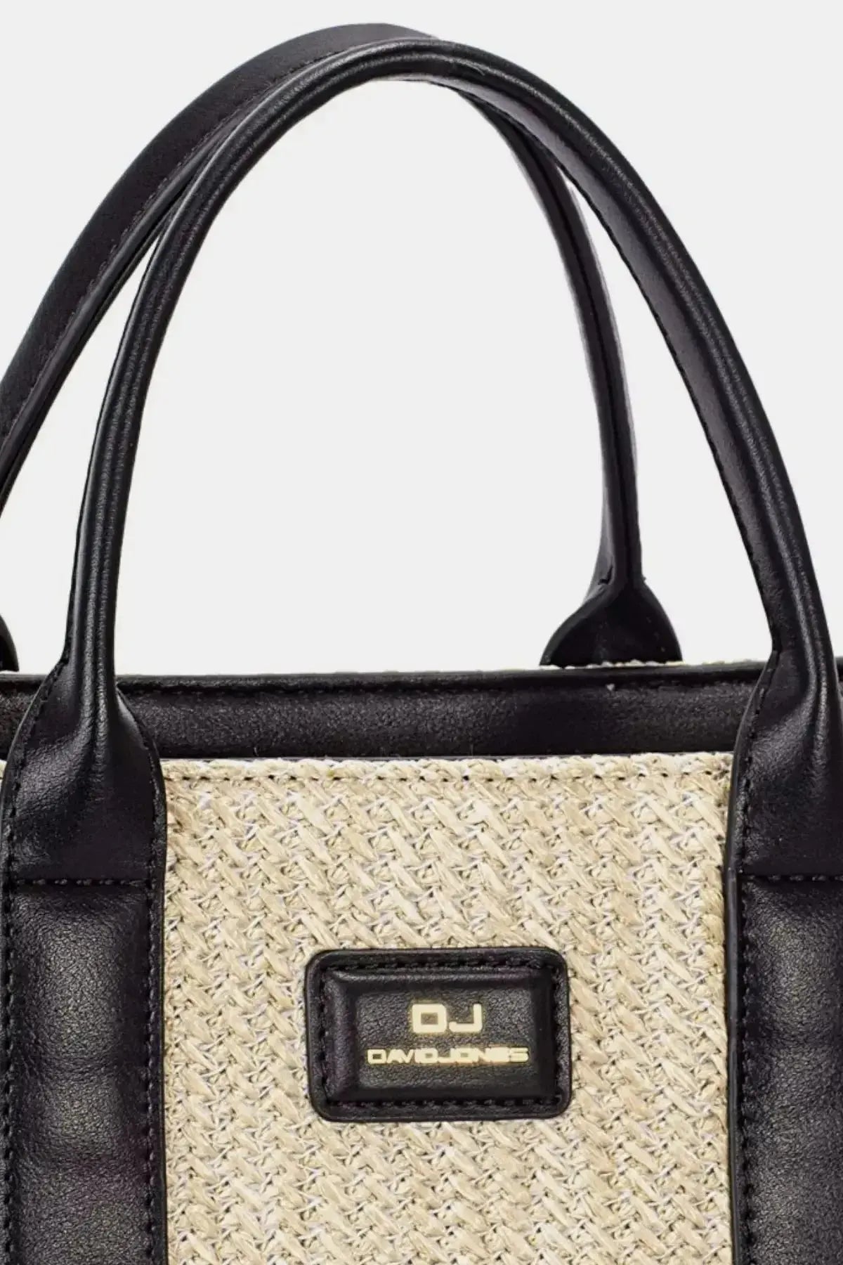 David Jones Square Woven Tote Handbag - DaisyDrop 