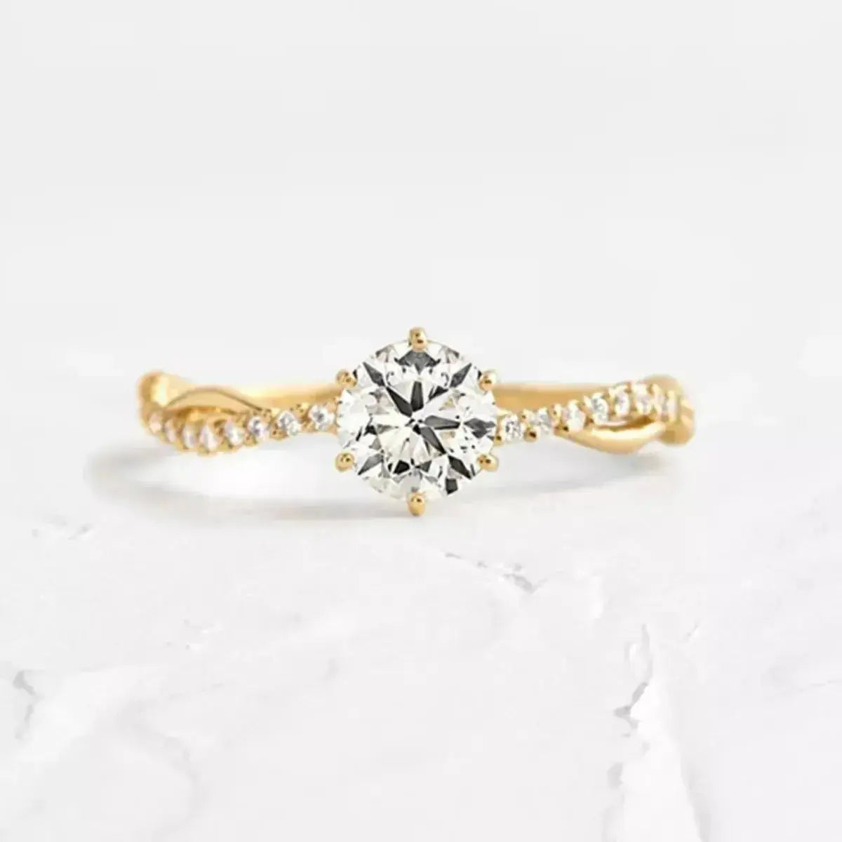 925 Sterling Silver Zircon Ring - DaisyDrop 