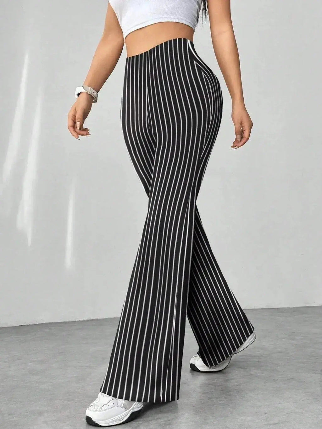 High Waisted Flare Pants - DaisyDrop 