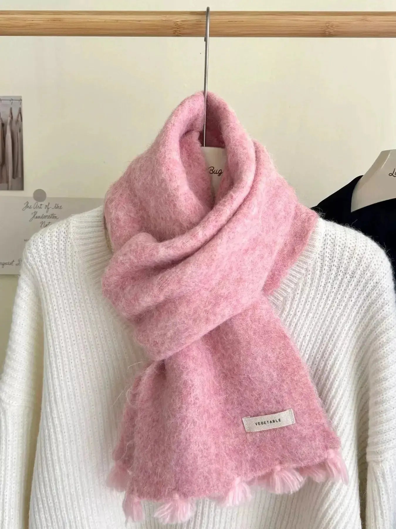 Tassel Knitted Scarf - DaisyDrop 